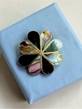 Alpaca Mexico Floral Brooch & Pendant